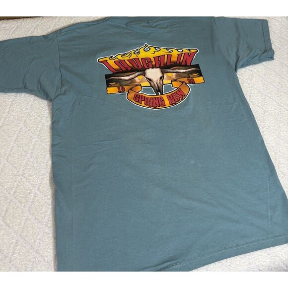 Vintage 1998 Laughlin NV Spring Run Motorcycle Rally 2 Sided Tee Size XL - Picture 10 of 15